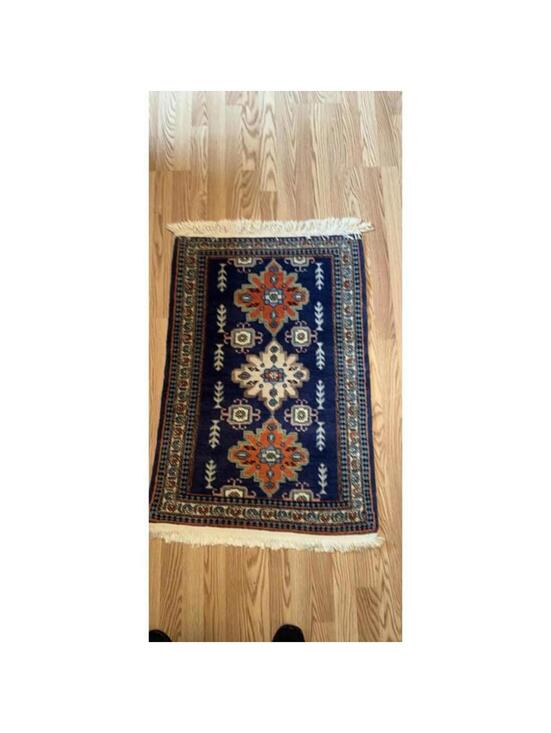 Other - Small Persian Style Accent Rug 2x3 Blue Geometric‎ Medallion Area Rug